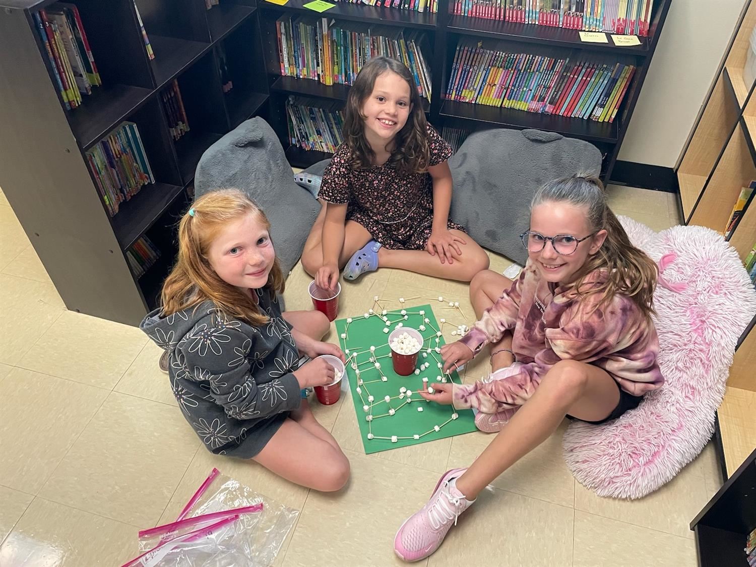 Students work on activities to build classroom communities